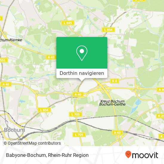 Babyone-Bochum Karte