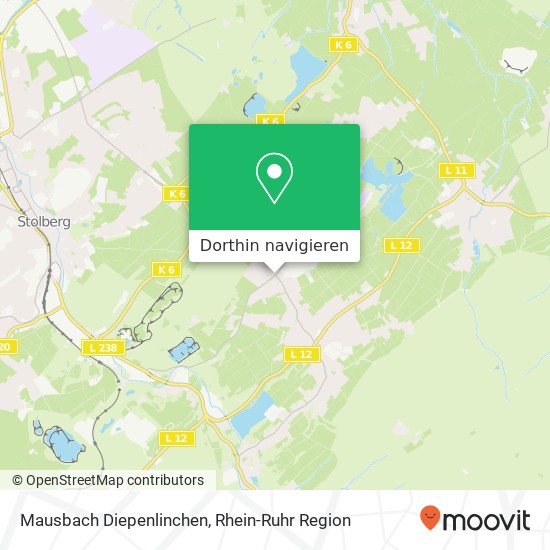 Mausbach Diepenlinchen Karte