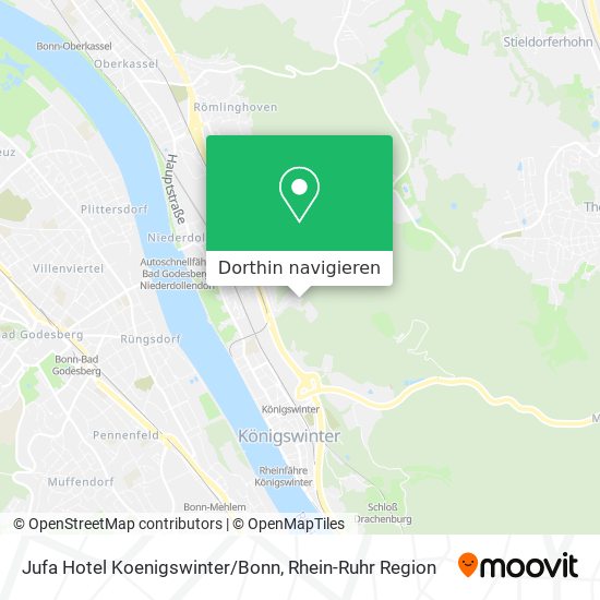 Jufa Hotel Koenigswinter/Bonn Karte
