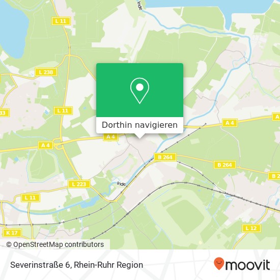 Severinstraße 6 Karte