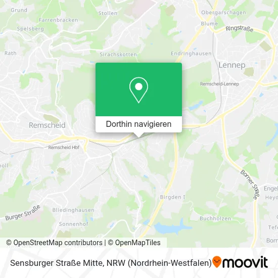 Sensburger Straße Mitte Karte