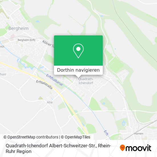 Quadrath-Ichendorf Albert-Schweitzer-Str. Karte