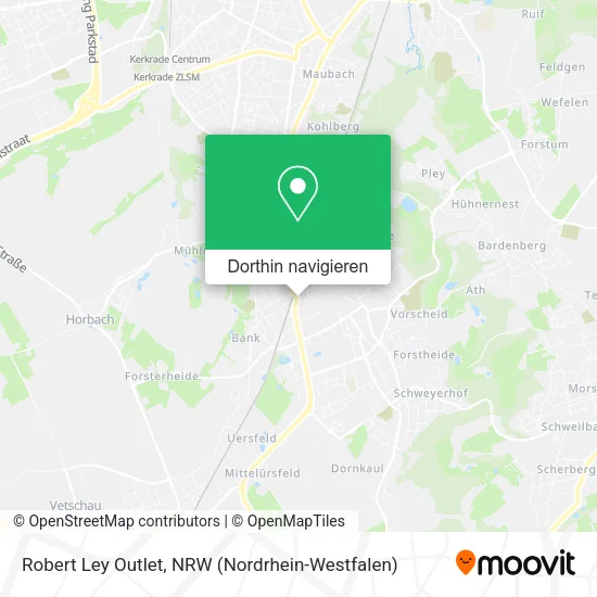 Robert Ley Outlet Karte