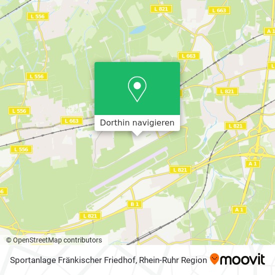 Sportanlage Fränkischer Friedhof Karte