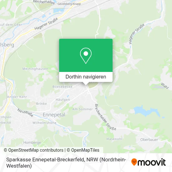 Sparkasse Ennepetal-Breckerfeld Karte