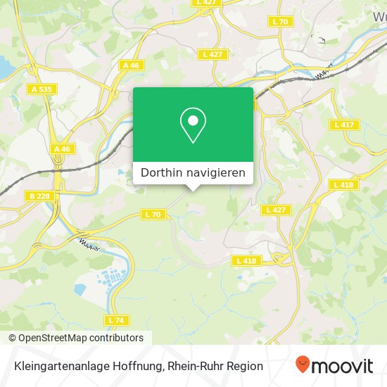 Kleingartenanlage Hoffnung Karte