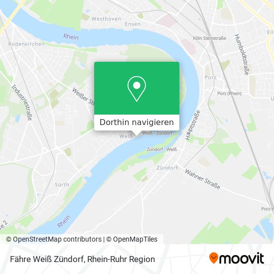 Fähre Weiß Zündorf Karte