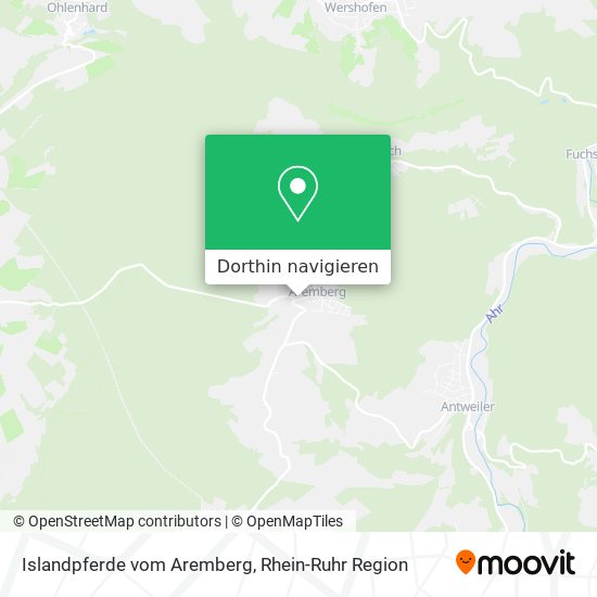 Islandpferde vom Aremberg Karte