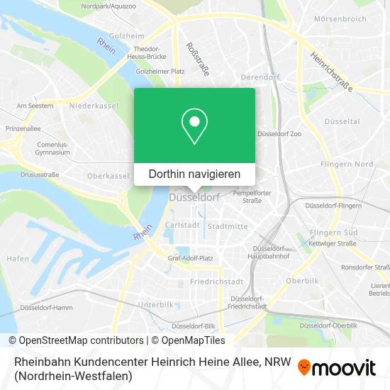 Rheinbahn Kundencenter Heinrich Heine Allee Karte