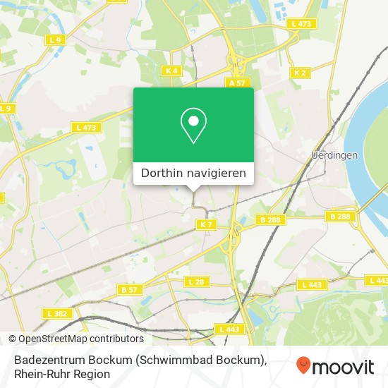 Badezentrum Bockum (Schwimmbad Bockum) Karte