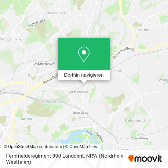 Fernmelderegiment 990 Landcent Karte