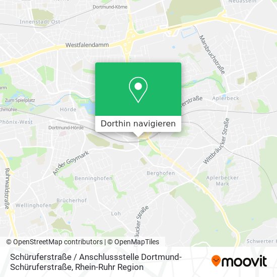 Schüruferstraße / Anschlussstelle Dortmund-Schüruferstraße Karte
