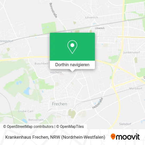 Krankenhaus Frechen Karte