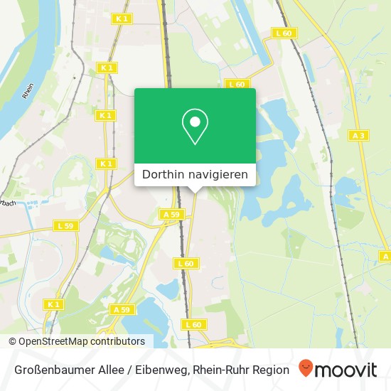 Großenbaumer Allee / Eibenweg Karte