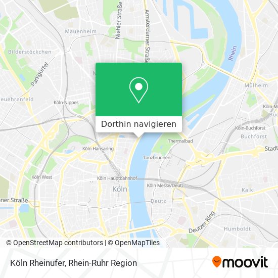 Köln Rheinufer Karte