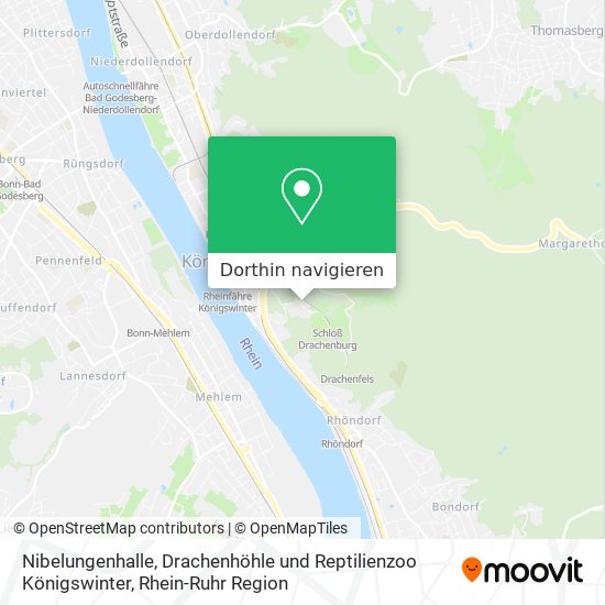 Nibelungenhalle, Drachenhöhle und Reptilienzoo Königswinter Karte