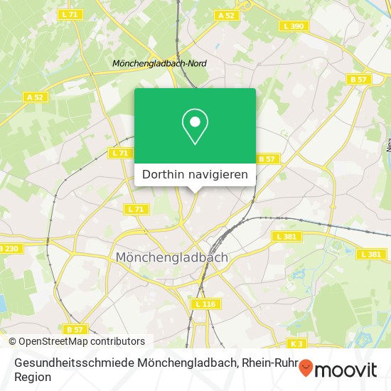 Gesundheitsschmiede Mönchengladbach Karte