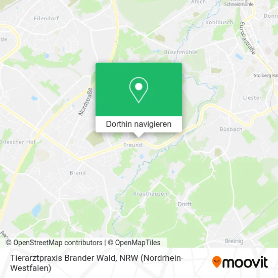 Tierarztpraxis Brander Wald Karte