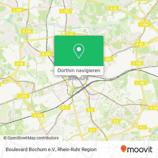 Boulevard Bochum e.V. Karte