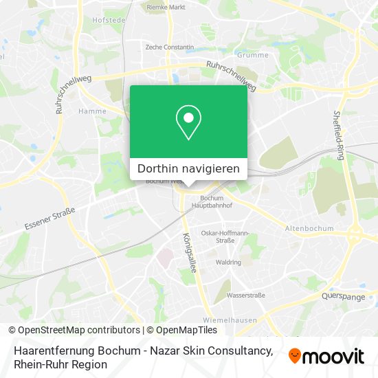 Haarentfernung Bochum - Nazar Skin Consultancy Karte
