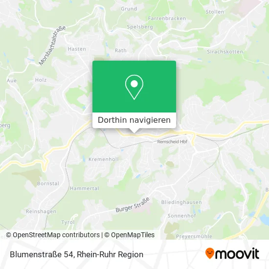 Blumenstraße 54 Karte