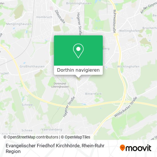 Evangelischer Friedhof Kirchhörde Karte