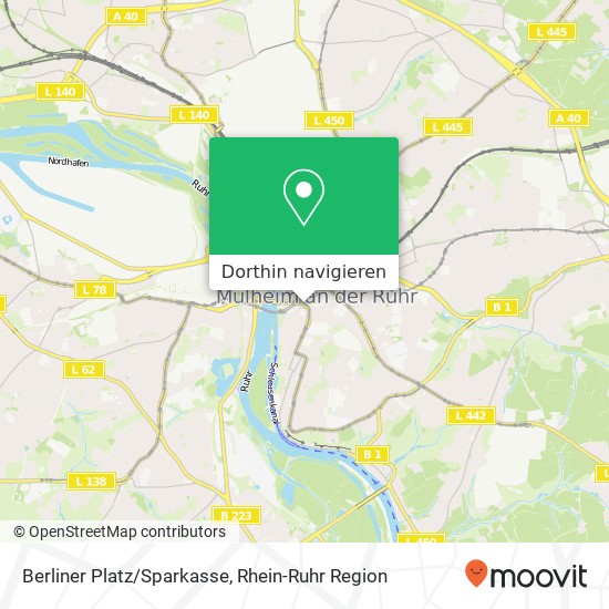 Berliner Platz/Sparkasse Karte