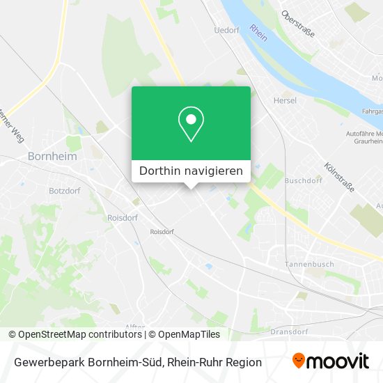 Gewerbepark Bornheim-Süd Karte
