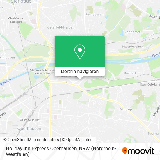 Holiday Inn Express Oberhausen Karte