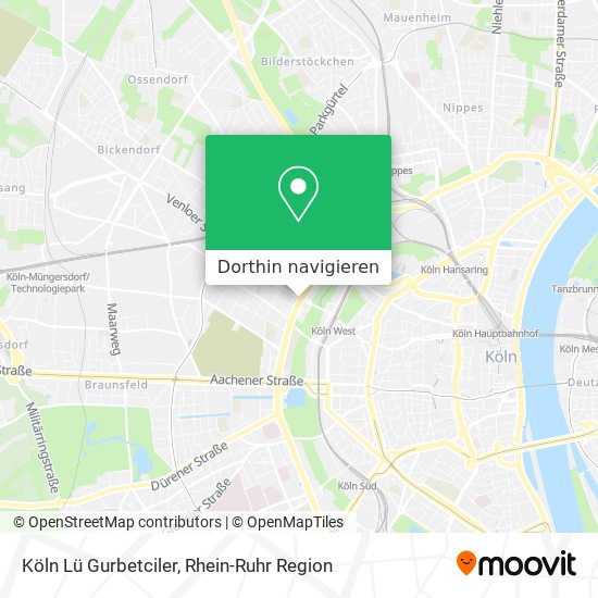 Köln Lü Gurbetciler Karte