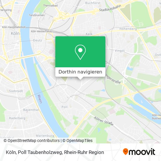 Köln, Poll Taubenholzweg Karte