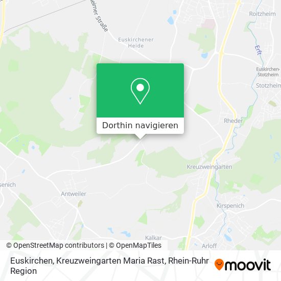 Euskirchen, Kreuzweingarten Maria Rast Karte