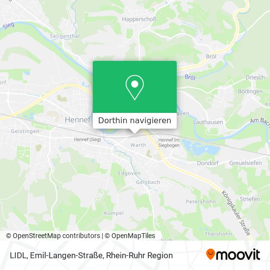 LIDL, Emil-Langen-Straße Karte