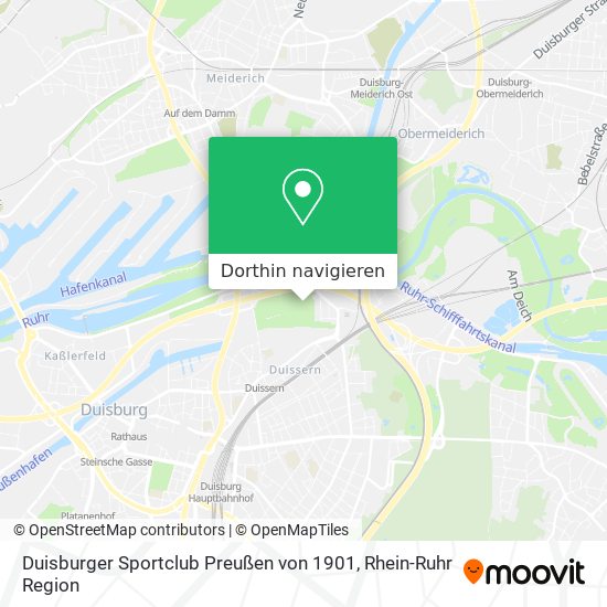 Duisburger Sportclub Preußen von 1901 Karte
