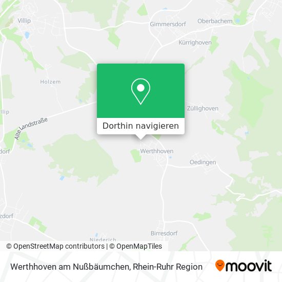 Werthhoven am Nußbäumchen Karte