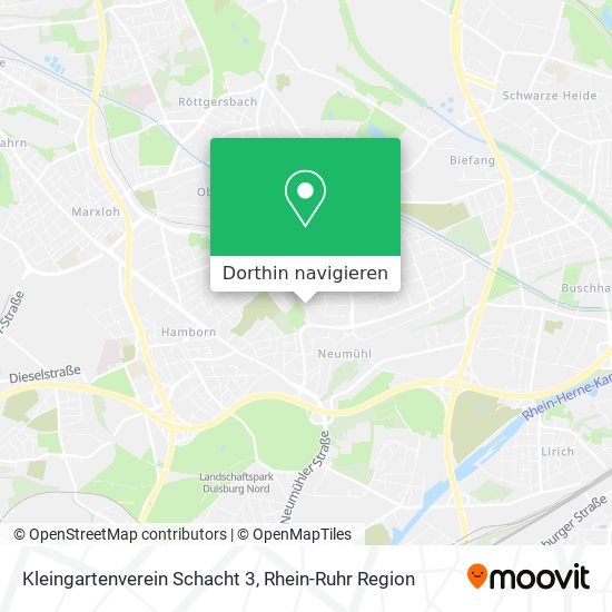 Kleingartenverein Schacht 3 Karte