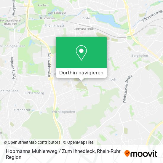 Hopmanns Mühlenweg / Zum Ihnedieck Karte