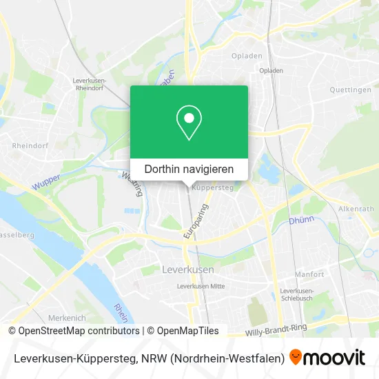 Leverkusen-Küppersteg Karte
