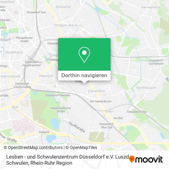 Lesben - und Schwulenzentrum Düsseldorf e.V. Luszd Schwulen Karte