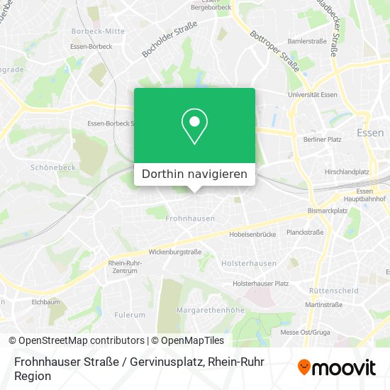 Frohnhauser Straße / Gervinusplatz Karte