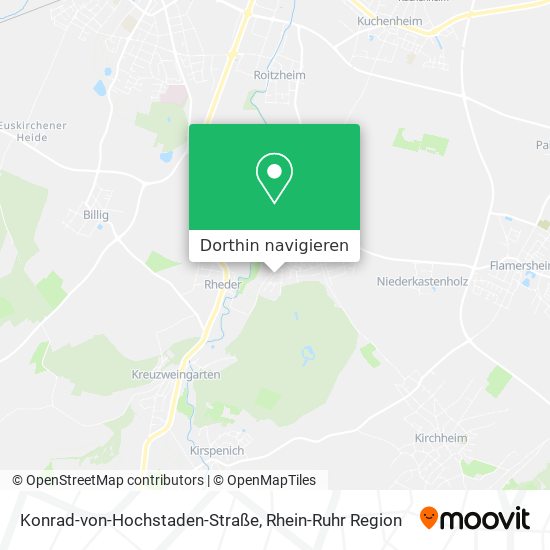 Konrad-von-Hochstaden-Straße Karte