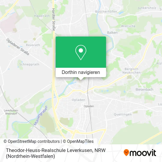 Theodor-Heuss-Realschule Leverkusen Karte