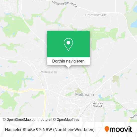 Hasseler Straße 99 Karte