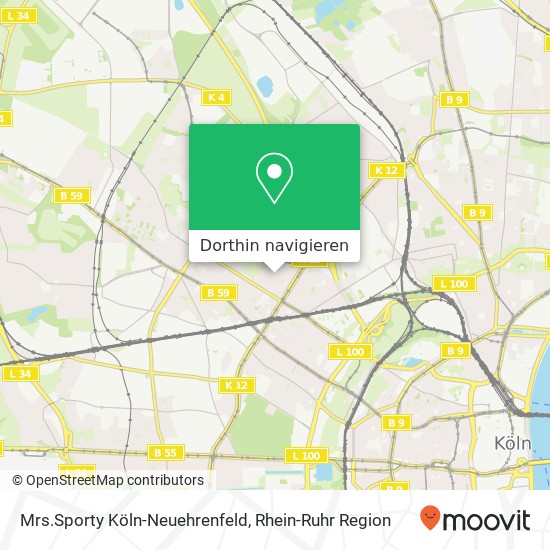 Mrs.Sporty Köln-Neuehrenfeld Karte