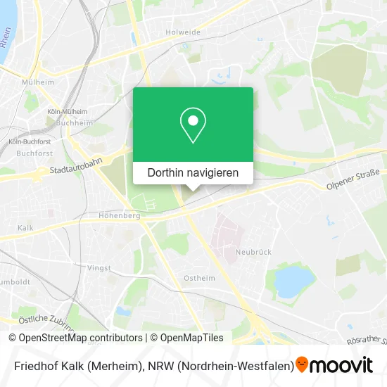 Friedhof Kalk (Merheim) Karte