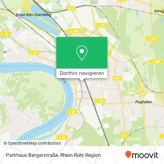 Parkhaus Bergerstraße Karte
