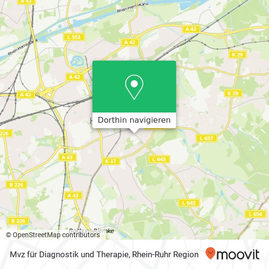 Mvz für Diagnostik und Therapie Karte