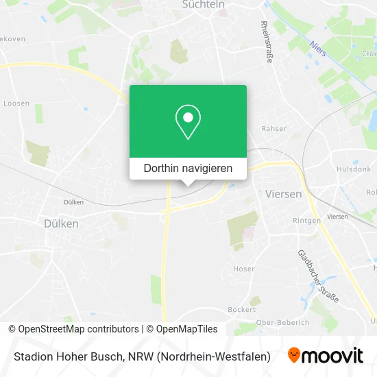 Stadion Hoher Busch Karte
