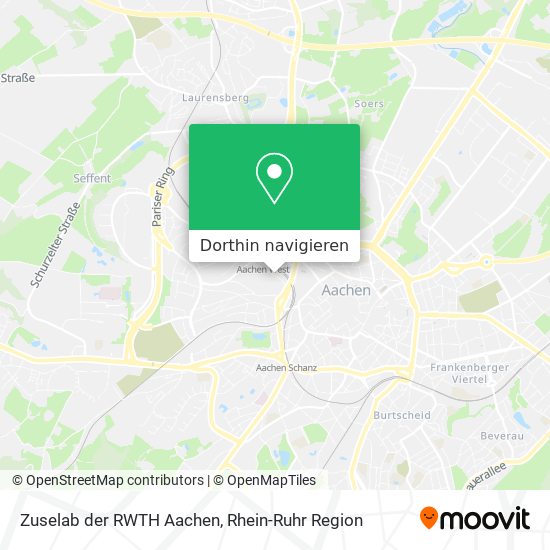 Zuselab der RWTH Aachen Karte