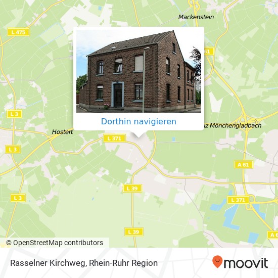 Rasselner Kirchweg Karte